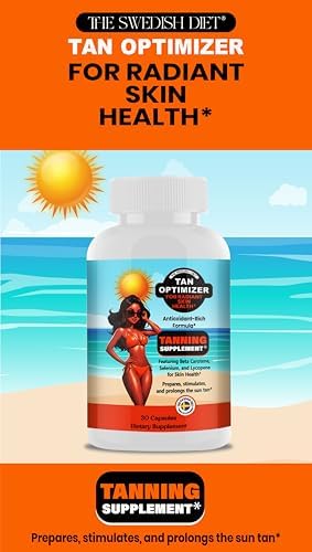 Nutritional label and ingredient breakdown of the swedish diet skin supplement