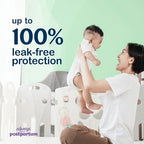 Always Discreet sensitive skin postpartum pads side angle showcasing bulk pack details