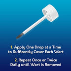 Side view of Compound W wart remover liquid bottle for plantar wart removal at home.