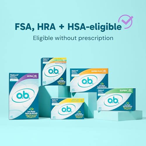 o.b. digital tampons without plastic applicator for reduced waste