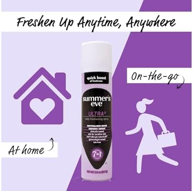 Compact 2 ounce travel size Summer's Eve deodorant spray