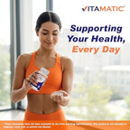 Authentic Vitamatic Rutin vascular health supplement bottle displayed on a clean background