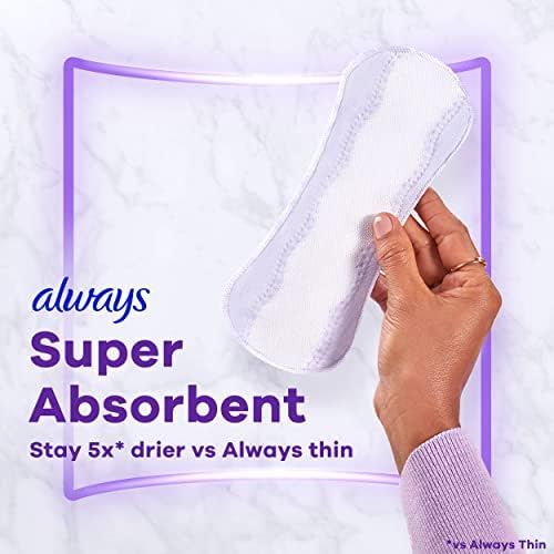 Always long length unscented panty liners with anti-bunch technology