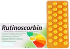 Back label of GlaxoSmithKline Formula Rutinoscorbin showing rutoside trihydrate content