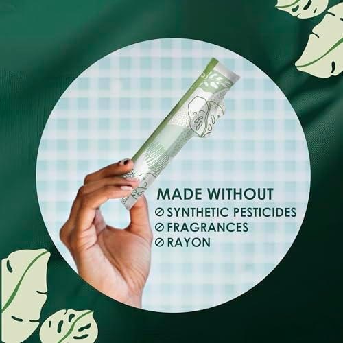 Eighty-four count L. tampons packaging showing ingredients and absorbency levels