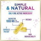 Close up shot highlighting the Sophora japonica flower extract origin details on the premium extra strength antioxidant packaging.