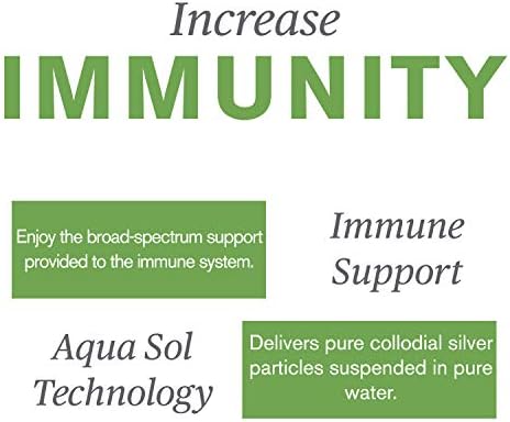 Authentic USA imported Nature's Sunshine Silver Shield Aqua Sol Technology packaging detail
