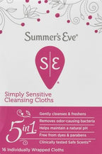 Authentic USA imported Summer's Eve cleansing cloths for Indian customers