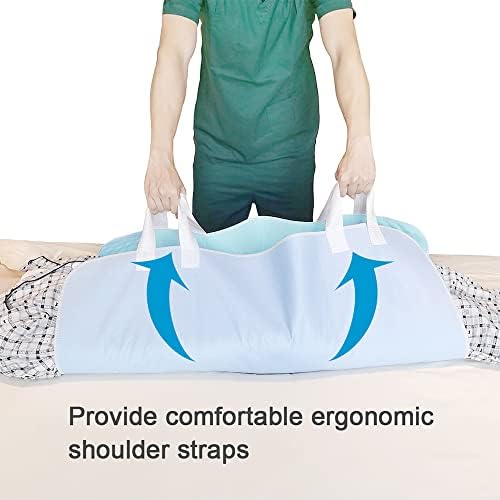 Agooliiu bed pad being used for patient transfer on hospital bed