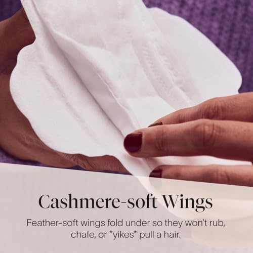Authentic USA imported Cora sanitary napkins with wings for active movement.