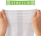 Close-up of the single centered tab closure on the FitRight large to double extra large adult diaper.