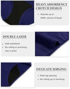 Postpartum cotton brief for women by Molasus showcasing full rear coverage structure
