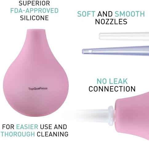 TopQuaFocus enema kit with four replaceable nozzles for personal hygiene.