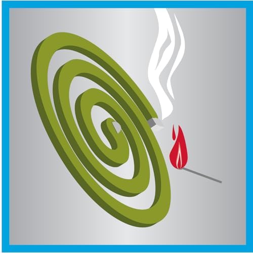 Back label of PIC mosquito repellent coils with ingredients and directions