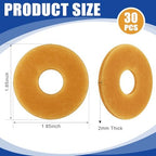 Siifert moldable hydrocolloid skin extender ring being shaped for a custom stoma fit