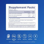 Pure Encapsulations OptiFerin-C 60 capsules side label showing nutritional facts and ingredients.