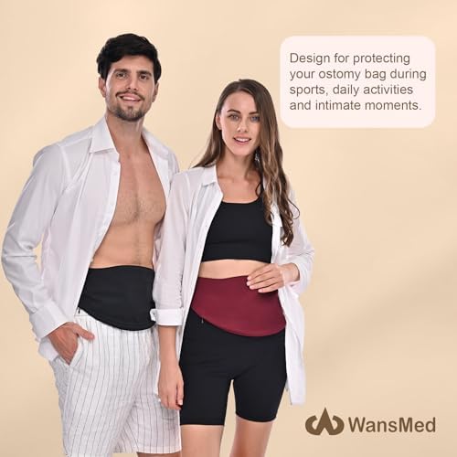 WansMed medium ostomy wrap for men and women during sports activities.