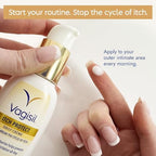 Vagisil daily creme with shea butter and sunflower oil for pH balance.