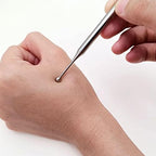 Acupuncture Pen, Dual Head Ear Body Point Probe Tip Acupressure Stainless Steel Facial Reflexology Massage Tool Ear and Body Point Probe Pen - Image 8