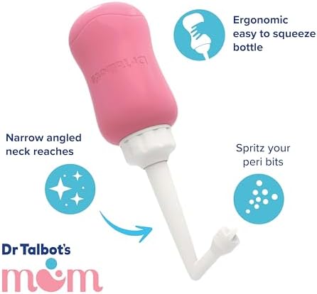 Dr. Talbot's postpartum essentials kit showing collapsible nozzle design.