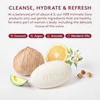 French-milled non-soap intimate cleanser for sensitive skin