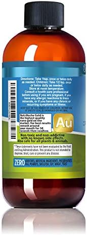 NutriNoche Colloidal Gold vegan gluten-free supplement bottle