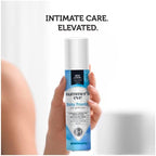 Gynecologist tested talc-free feminine spray for moisture absorption and pH balance.