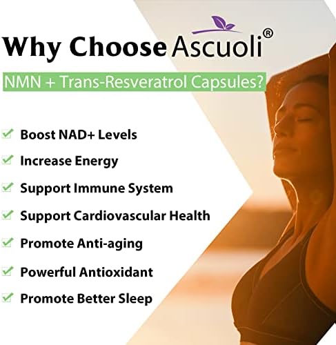 Educational graphic showing NMN and Resveratrol cellular benefits