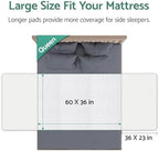 CoolShields 60x36 inch bed pad folded for storage
