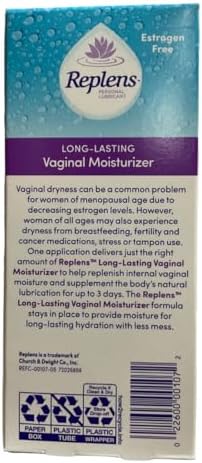 Authentic Replens imported skincare for intimate health and long lasting hydration.