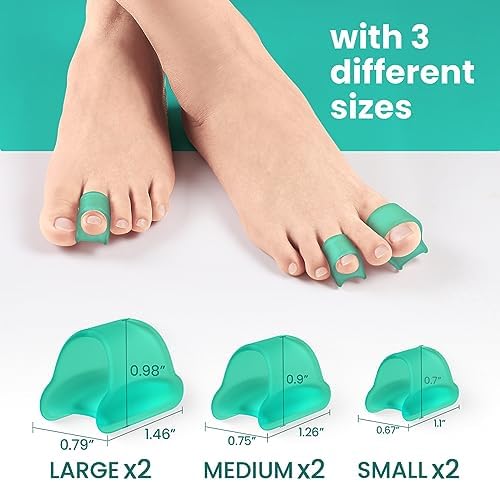 Welnove medical grade silicone toe splints for claw and crooked toe relief.