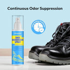 Choppie multi-purpose deodorizer spray used on a gym bag and sports equipment.