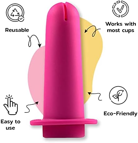 Pink silicone reusable period cup applicator for easy insertion.