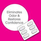 Side view of vH Essentials packaging highlighting the 6 day treatment cycle