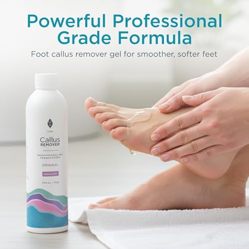 Extra strength foot gel for cracked heels and dead skin removal