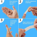 Flexible first aid paper tape being applied for gentle wound care