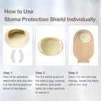 Wansmed Stoma Guard with 50 pairs of medical stickers