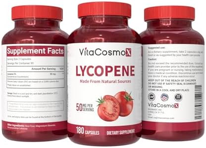 VitaCosmoX vegetarian capsules 180 Count container showing USA imported authenticity