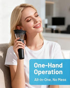 Yumika Manual Ear Cleaner showcasing the soft silicone tip attachment designed for safe water-powered earwax removal.