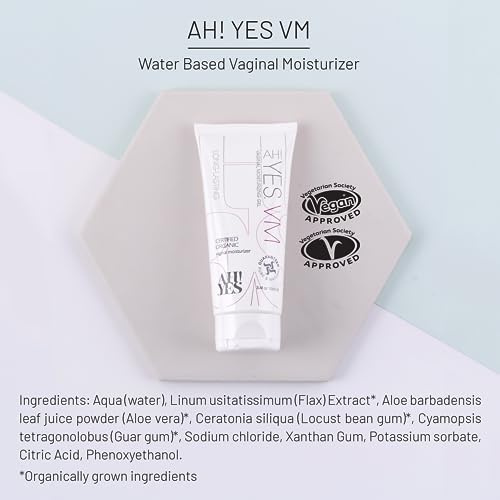 Fast acting vaginal itch relief gel with bio-adhesive plant gums.