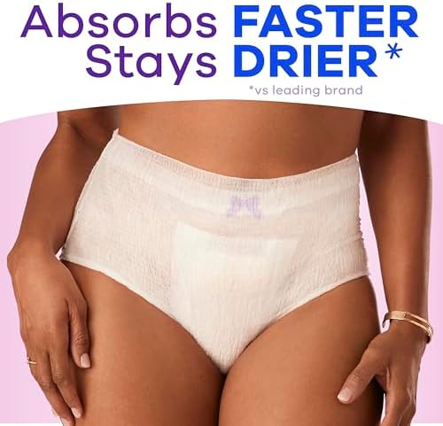 Dermatologically tested Always Discreet fragrance free underwear side view