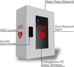 Durable powder coated steel first aid cabinet for public access