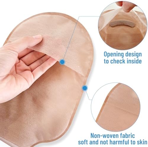 Heagimed Jenshhch adult ostomy care supplies set including measuring card and instruction manual