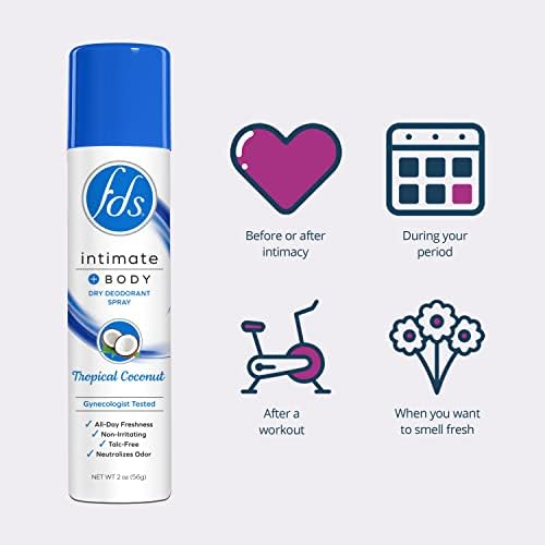 USA imported FDS feminine spray for all day freshness and odor protection.