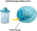 HunterBee head net hat showing breathable polyester mesh fabric