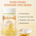 Applying pearl powder mixed with serum for radiant skin glow.