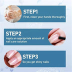 Full set view of the 3 days nail care treatment demonstrating daily moisturizing routine.