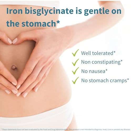 Igennus iron bisglycinate with vitamin C daily stomach friendly tablets visual details