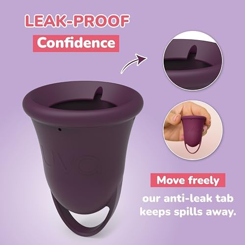 Collapsible silicone sterilizer cup included in the Uva period kit.