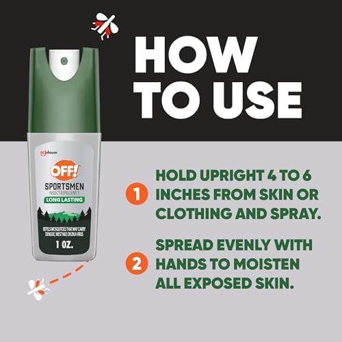 OFF! Sportsmen series insect shield bottle displaying the ten hour protection badge clearly.